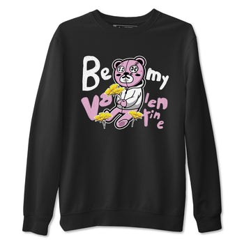 4s Retro Orchid shirts to match jordans Be my Valentine sneaker match tees Air Jordan 4 WMNS Orchid match shoes to clothes SNRT Sneaker Tees unisex cotton Black 2 shirts