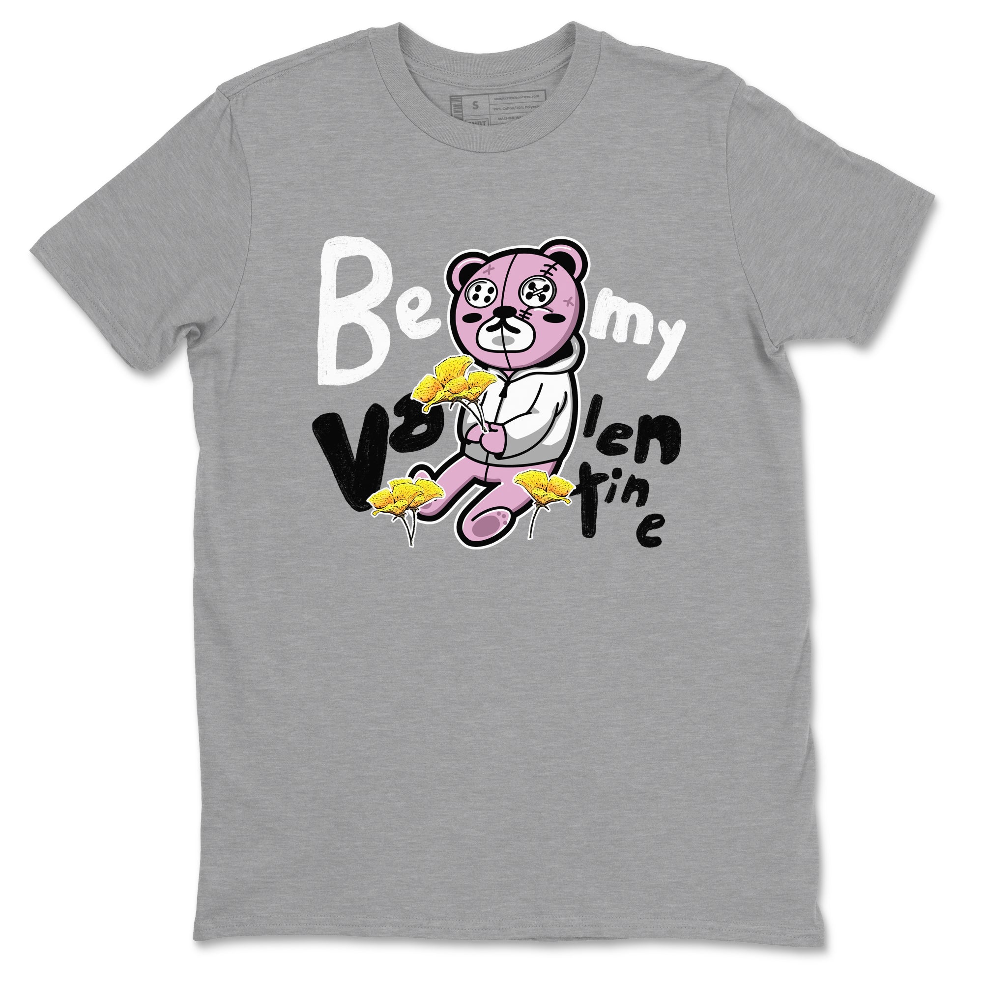4s Retro Orchid shirts to match jordans Be my Valentine sneaker match tees Air Jordan 4 WMNS Orchid match shoes to clothes SNRT Sneaker Tees unisex cotton Heather Grey 2 shirts