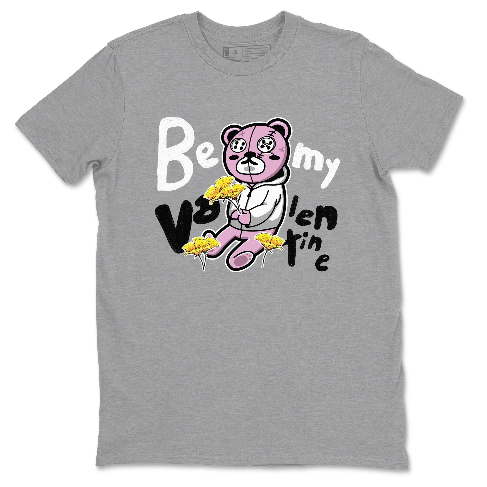 4s Retro Orchid shirts to match jordans Be my Valentine sneaker match tees Air Jordan 4 WMNS Orchid match shoes to clothes SNRT Sneaker Tees unisex cotton Heather Grey 2 shirts