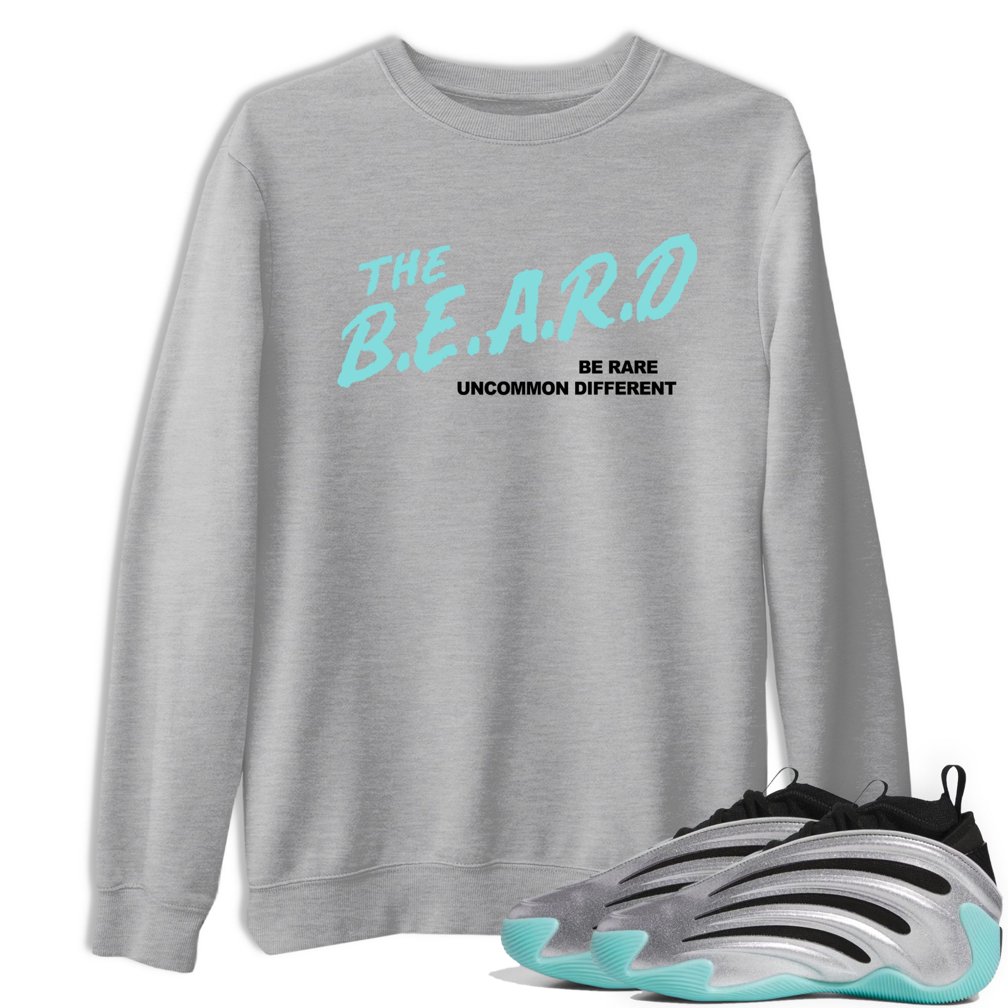 Sneaker Threads – Sneaker Tees To Match Adidas Harden Vol. 9 Uno Chain – Be Rare Uncommon Different Graphic Tee Heather Grey 1. Perfect for Jordan releases 2025 colorways.