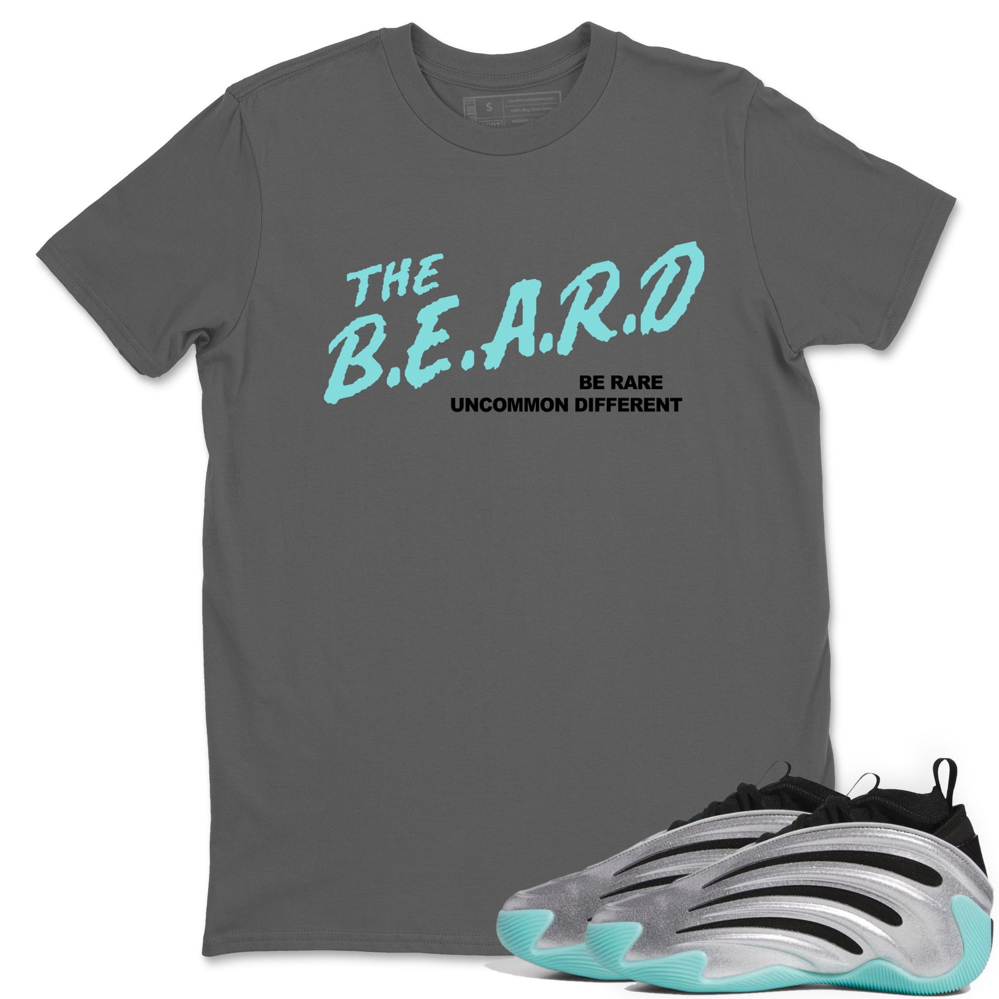 Sneaker Threads – Sneaker Tees To Match Adidas Harden Vol. 9 Uno Chain – Be Rare Uncommon Different Graphic Tee Cool Grey 1. Perfect for Jordan releases 2025 colorways.