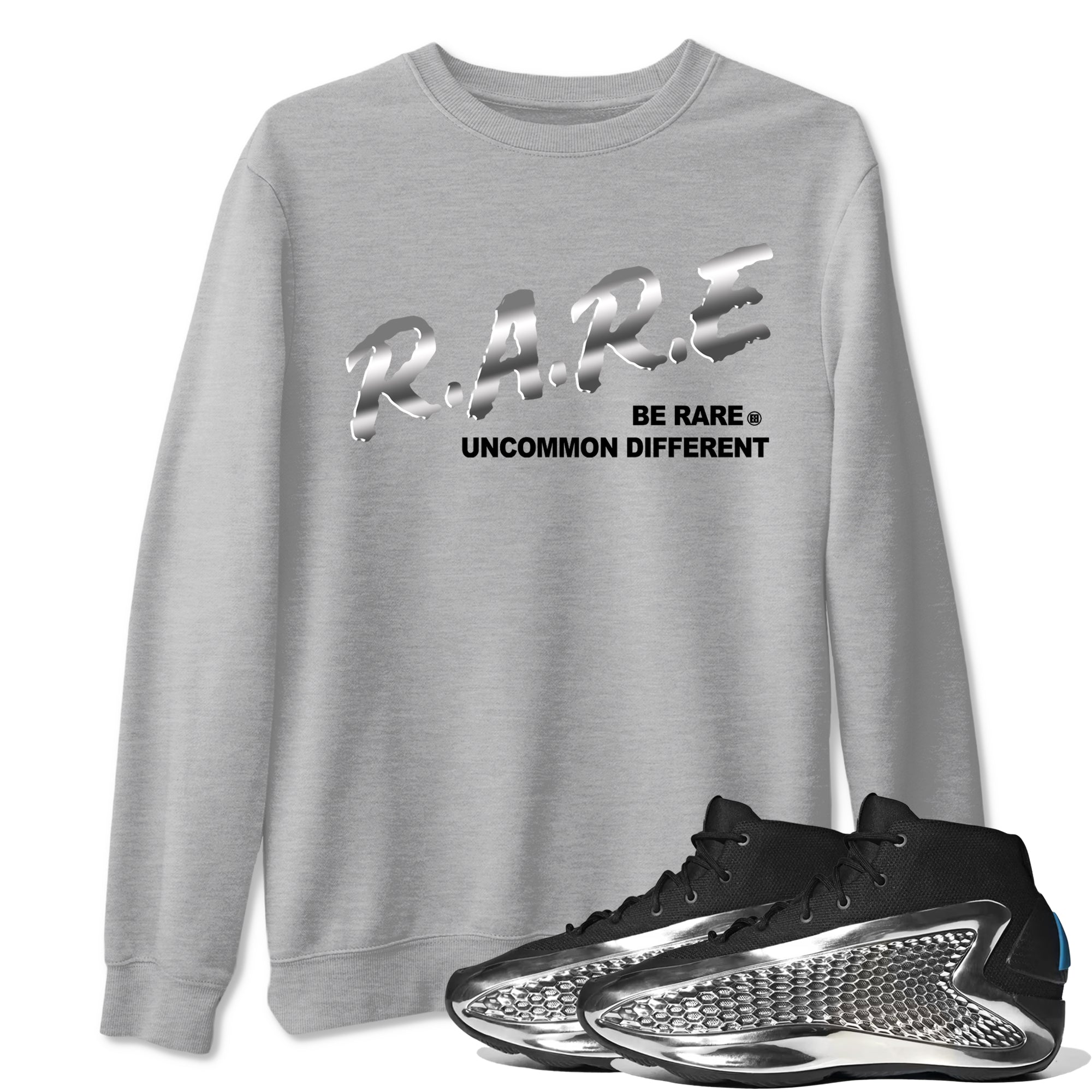Adidas AE 1 Silver Metallic shirts to match jordans Be Rare Uncommon Different sneaker match tees AE 1 Silver Metallic match shoes to clothes SNRT Sneaker Tees unisex cotton Heather Grey 1 shirts