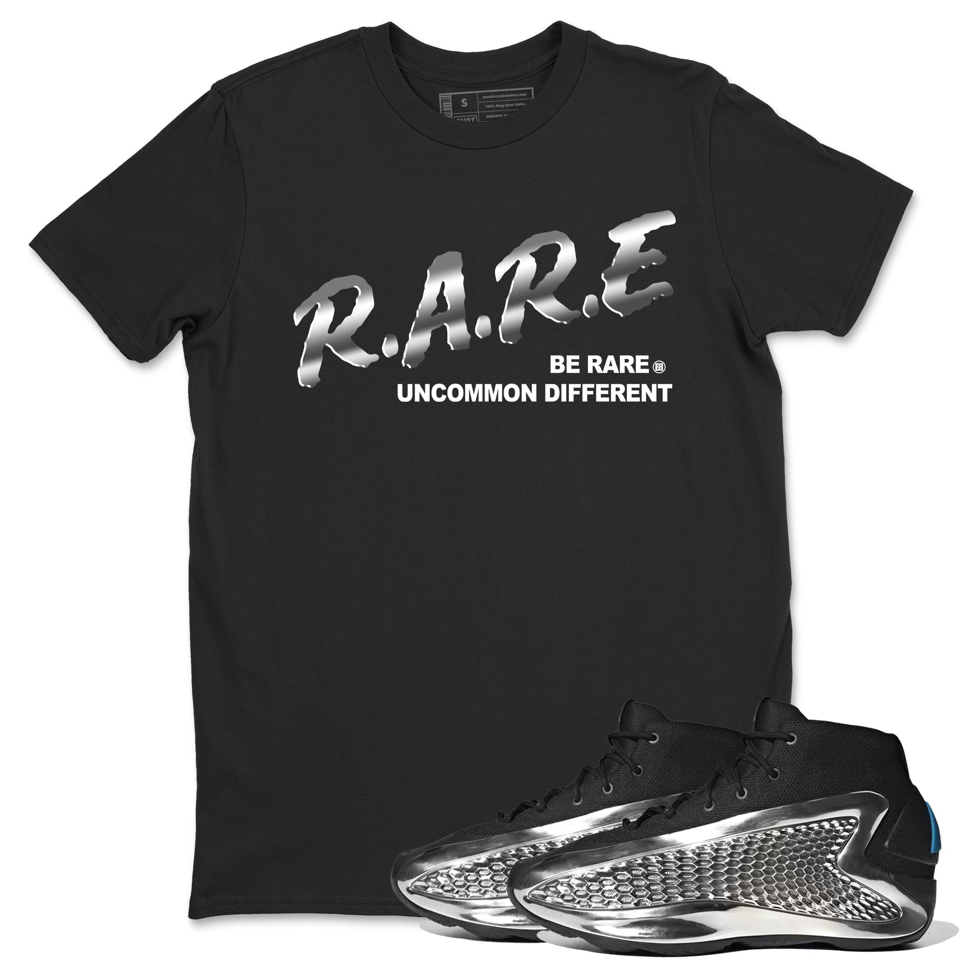 Adidas AE 1 Silver Metallic shirts to match jordans Be Rare Uncommon Different sneaker match tees AE 1 Silver Metallic match shoes to clothes SNRT Sneaker Tees unisex cotton Black 1 shirts