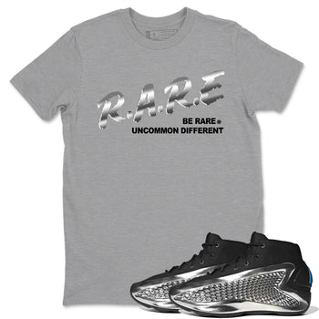 Adidas AE 1 Silver Metallic shirts to match jordans Be Rare Uncommon Different sneaker match tees AE 1 Silver Metallic match shoes to clothes SNRT Sneaker Tees unisex cotton Heather Grey 1 shirts