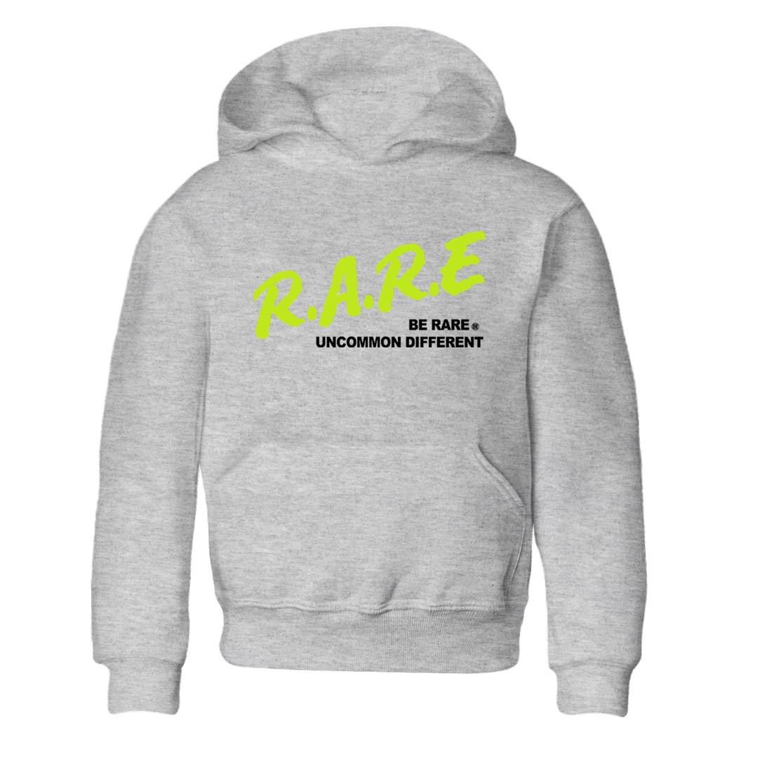 Foams One Black Volt shirts to match jordans Be Rare Uncommon Different sneaker match tees Air Foamposite One Black and Volt match shoes to clothes SNRT Sneaker Tees Youth Baby Heather Grey 2 tee