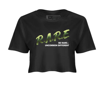 Sneaker match tees – Sneaker Tees To Match Air Foamposite One Pine Green Shoes – Be Rare Uncommon Different Crop T-Shirt Black 2