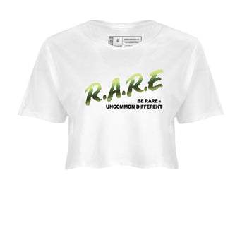 Sneaker match tees – Sneaker Tees To Match Air Foamposite One Pine Green Shoes – Be Rare Uncommon Different Crop T-Shirt White 2