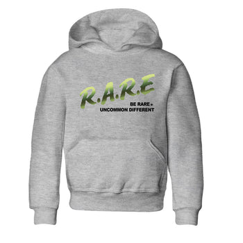 Sneaker match tees – Sneaker Tees To Match Air Foamposite One Pine Green Shoes – Be Rare Uncommon Different Kids T-Shirt Heather Grey 2