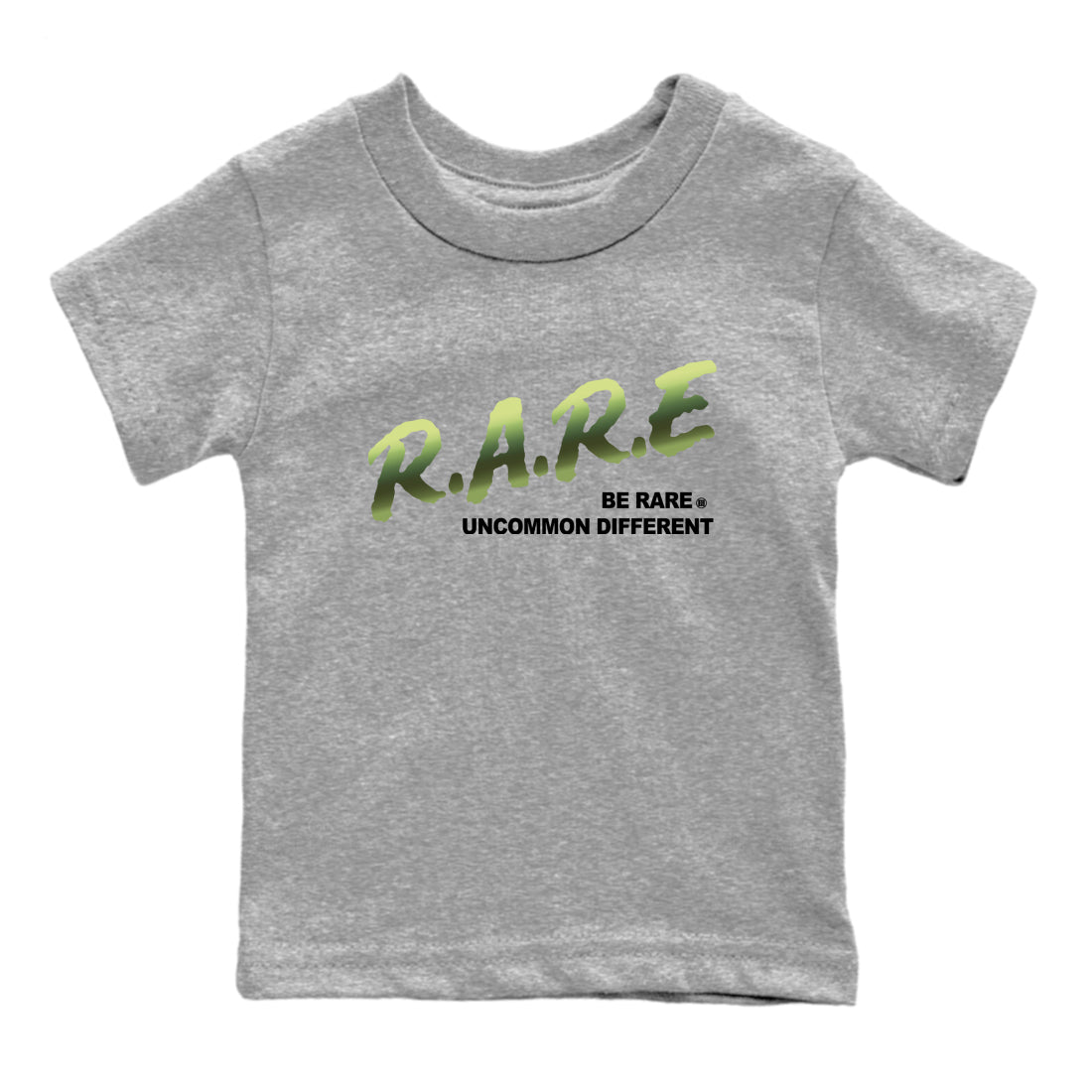 Sneaker match tees – Sneaker Tees To Match Air Foamposite One Pine Green Shoes – Be Rare Uncommon Different Kids T-Shirt Heather Grey 2
