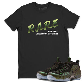 Sneaker match tees – Sneaker Tees To Match Air Foamposite One Pine Green Shoes – Be Rare Uncommon Different Tee Black 1