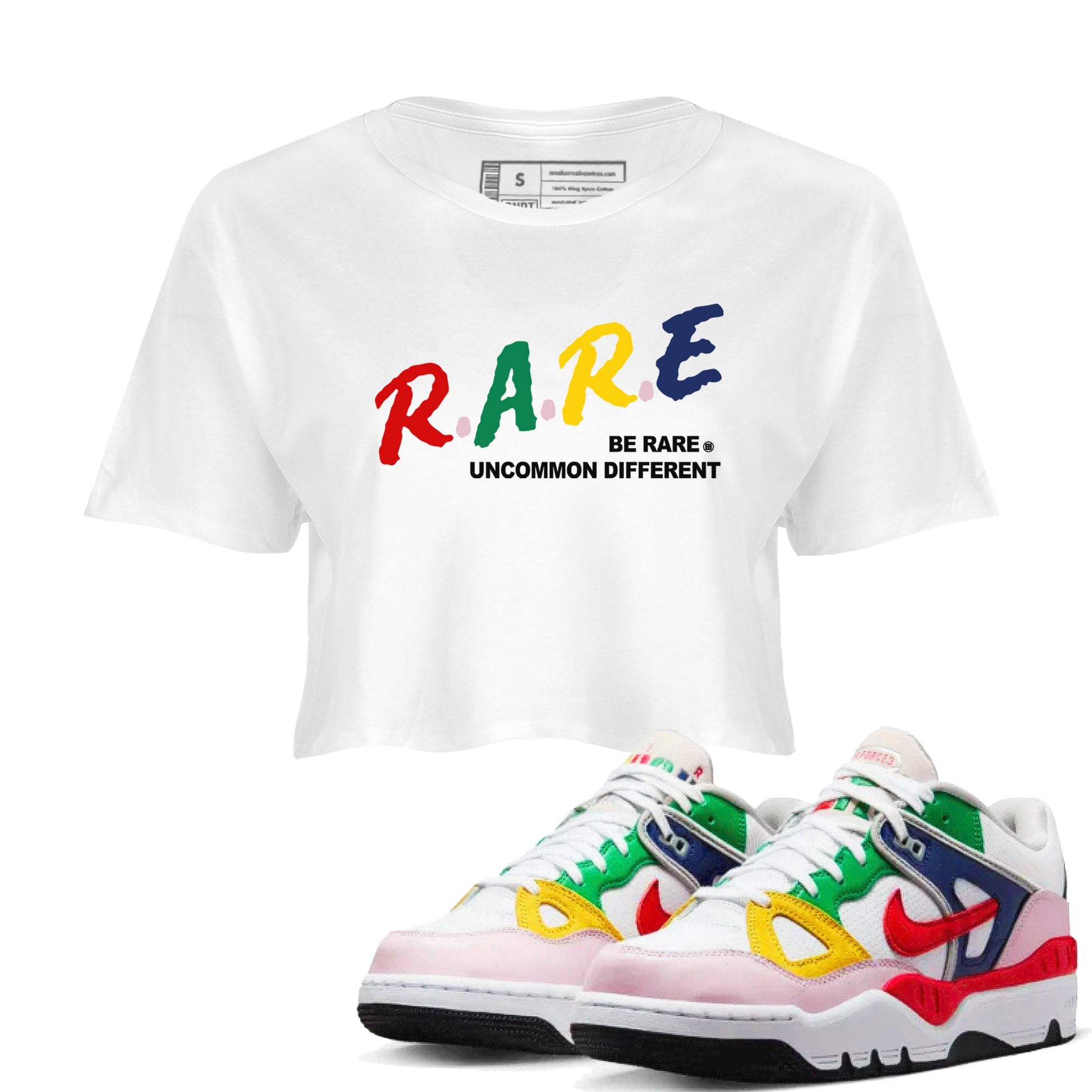 AF 3 Nigo shirtsto match jordans Be Rare Uncommon Different sneaker match tees Air Force 3 Low x Nigo Blue Void and Tour Yellow match shoes to clothes SNRT Sneaker Tees unisex cotton White 1 crop tee