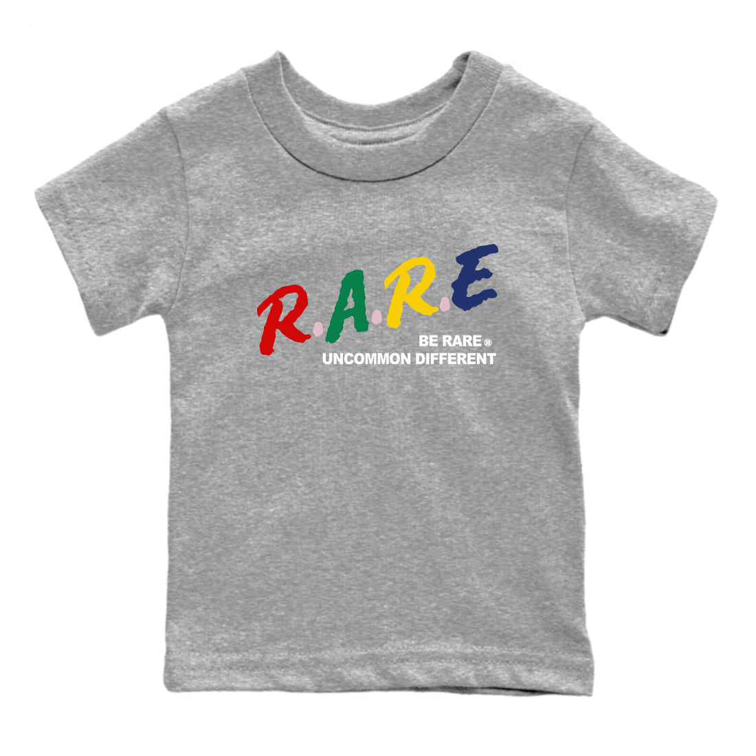 AF 3 Nigo shirtsto match jordans Be Rare Uncommon Different sneaker match tees Air Force 3 Low x Nigo Blue Void and Tour Yellow match shoes to clothes SNRT Sneaker Tees Youth Baby Heather Grey 2 tee