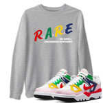 AF 3 Nigo shirtsto match jordans Be Rare Uncommon Different sneaker match tees Air Force 3 Low x Nigo Blue Void and Tour Yellow match shoes to clothes SNRT Sneaker Tees unisex cotton Heather Grey 1 shirts