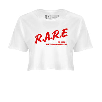 1s Black Toe Reimagined shirts to match jordans Be Rare Uncommon Different sneaker match tees Air Jordan 1 Black Toe Reimagined match shoes to clothes SNRT Sneaker Tees unisex cotton White 2 crop tee