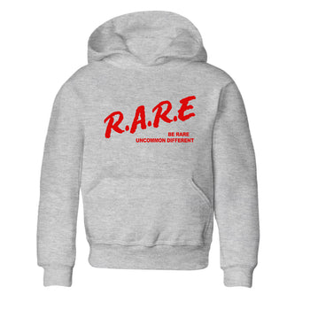 1s Black Toe Reimagined shirts to match jordans Be Rare Uncommon Different sneaker match tees Air Jordan 1 Black Toe Reimagined match shoes to clothes SNRT Sneaker Tees Youth Baby Heather Grey 2 tee