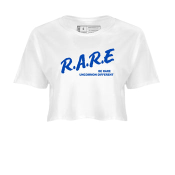 1s Game Royal shirts to match jordans Be Rare Uncommon Different sneaker match tees Air Jordan 1 Game Royal match shoes to clothes SNRT Sneaker Tees unisex cotton White 2 crop tee