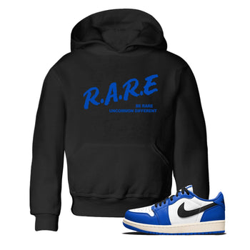1s Game Royal shirts to match jordans Be Rare Uncommon Different sneaker match tees Air Jordan 1 Game Royal match shoes to clothes SNRT Sneaker Tees Youth Baby Black 1 tee