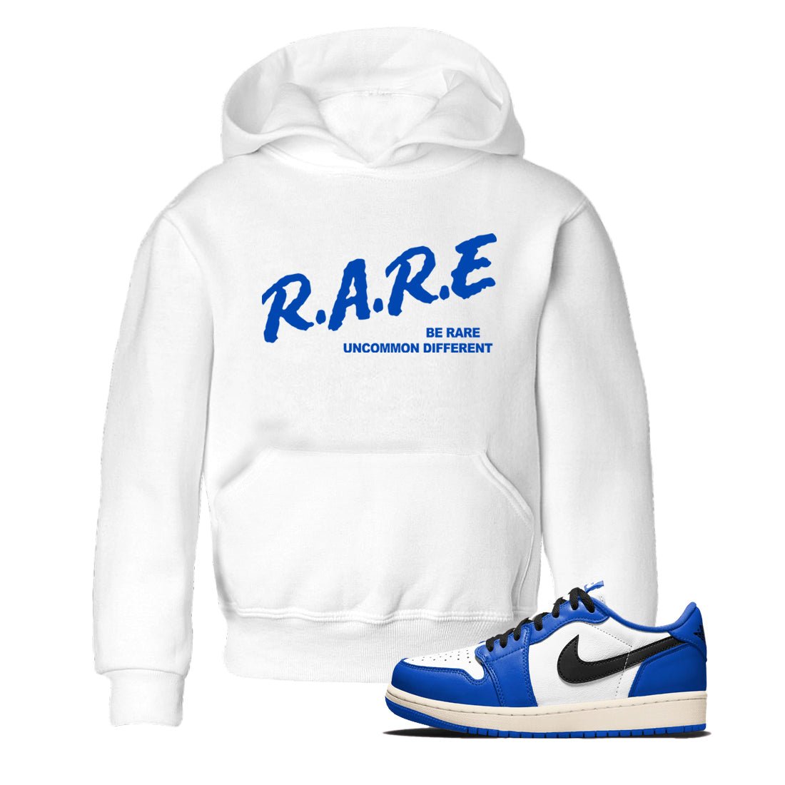 1s Game Royal shirts to match jordans Be Rare Uncommon Different sneaker match tees Air Jordan 1 Game Royal match shoes to clothes SNRT Sneaker Tees Youth Baby White 1 tee