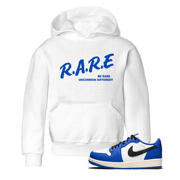 1s Game Royal shirts to match jordans Be Rare Uncommon Different sneaker match tees Air Jordan 1 Game Royal match shoes to clothes SNRT Sneaker Tees Youth Baby White 1 tee