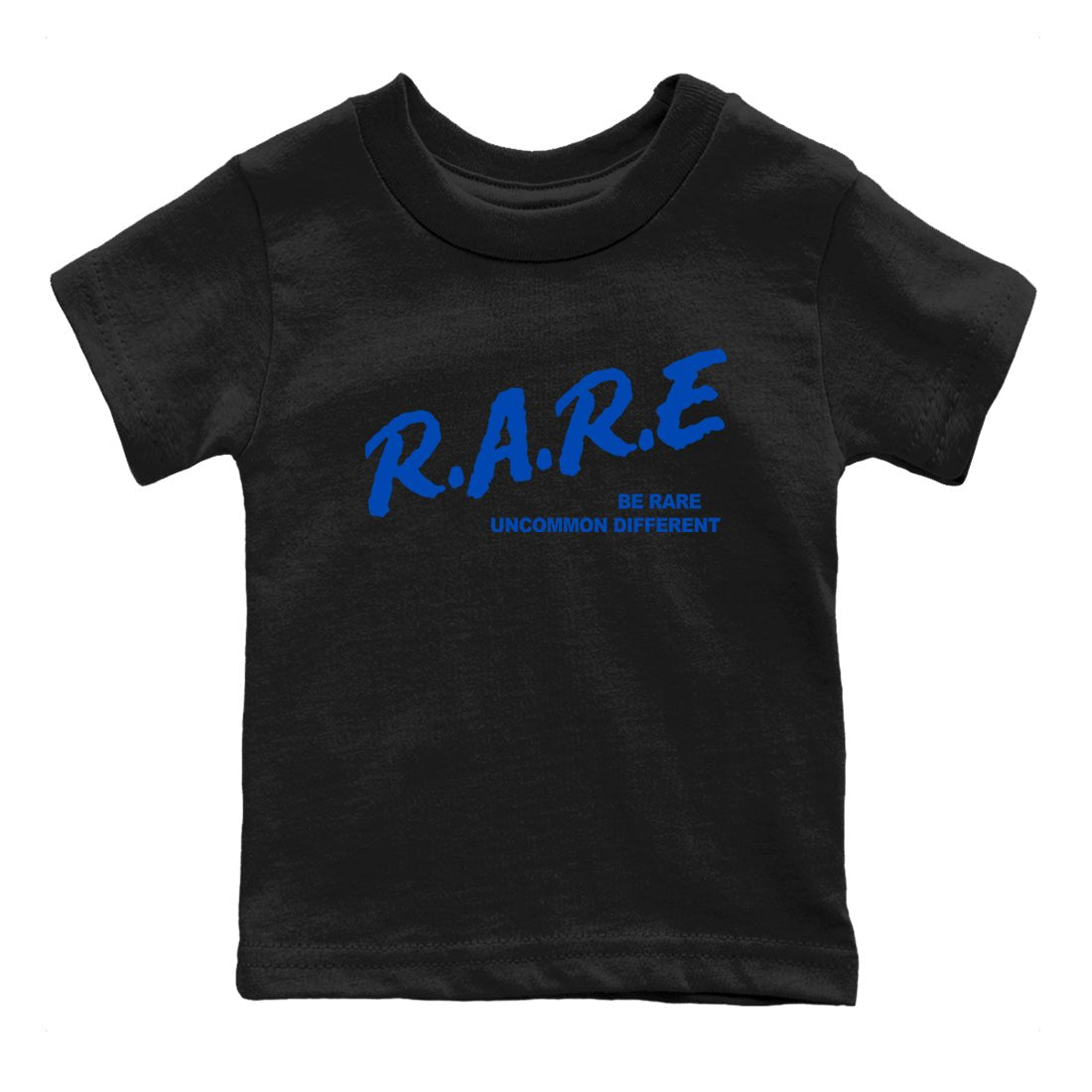 1s Game Royal shirts to match jordans Be Rare Uncommon Different sneaker match tees Air Jordan 1 Game Royal match shoes to clothes SNRT Sneaker Tees Youth Baby Black 2 tee