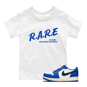 1s Game Royal shirts to match jordans Be Rare Uncommon Different sneaker match tees Air Jordan 1 Game Royal match shoes to clothes SNRT Sneaker Tees Youth Baby White 1 tee