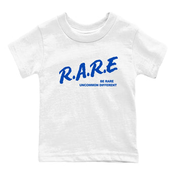 1s Game Royal shirts to match jordans Be Rare Uncommon Different sneaker match tees Air Jordan 1 Game Royal match shoes to clothes SNRT Sneaker Tees Youth Baby White 2 tee