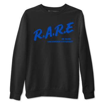 1s Game Royal shirts to match jordans Be Rare Uncommon Different sneaker match tees Air Jordan 1 Game Royal match shoes to clothes SNRT Sneaker Tees unisex cotton Black 2 shirts