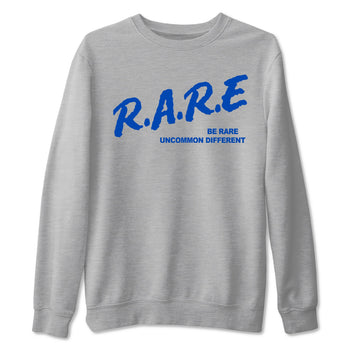 1s Game Royal shirts to match jordans Be Rare Uncommon Different sneaker match tees Air Jordan 1 Game Royal match shoes to clothes SNRT Sneaker Tees unisex cotton Heather Grey 2 shirts