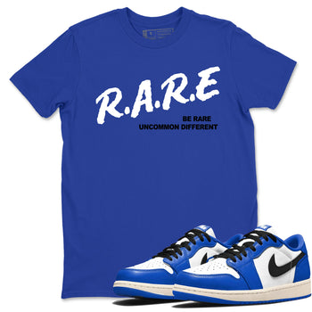 1s Game Royal shirts to match jordans Be Rare Uncommon Different sneaker match tees Air Jordan 1 Game Royal match shoes to clothes SNRT Sneaker Tees unisex cotton Royal Blue 1 shirts