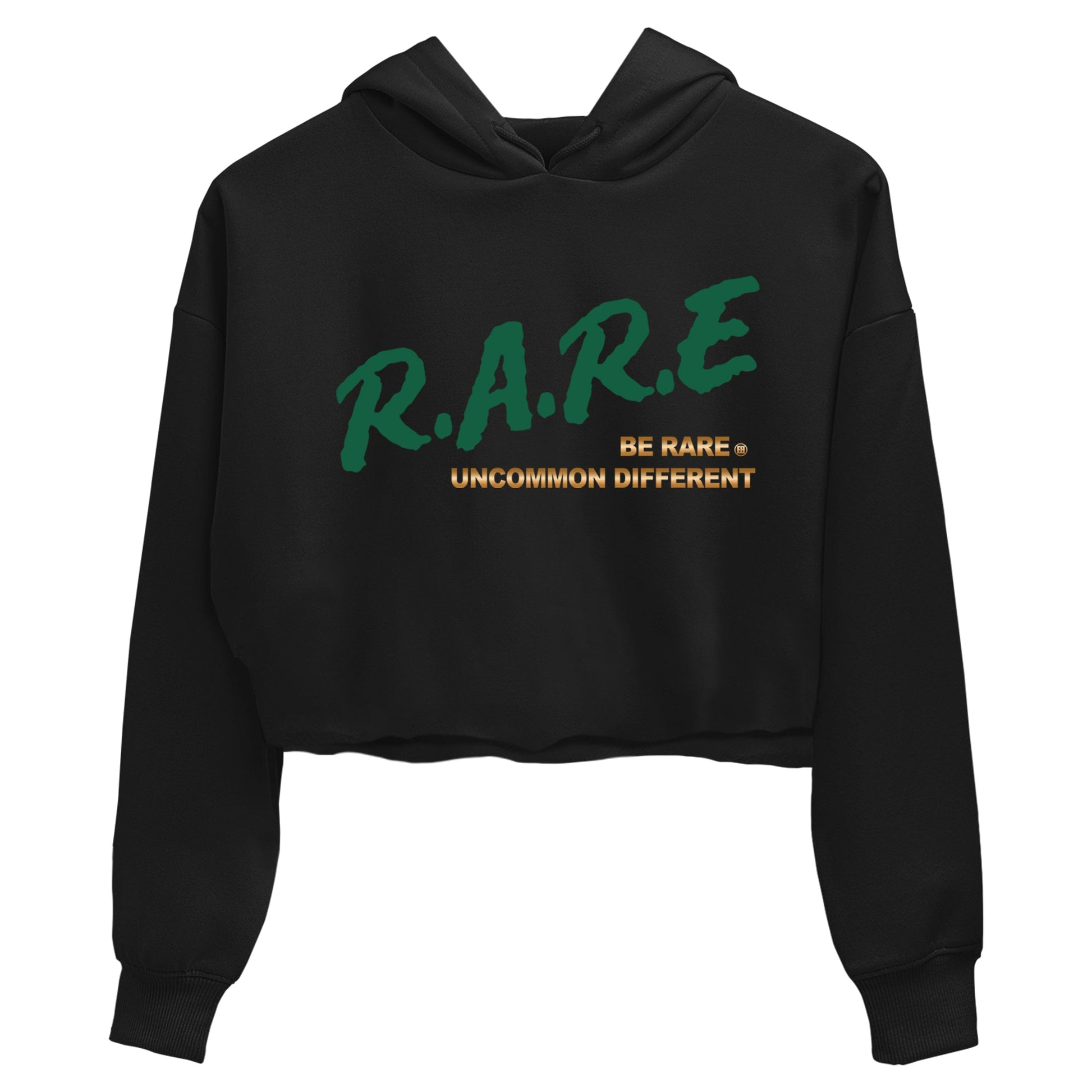 Sneaker Threads – Sneaker Tees To Match Air Jordan 1 Pro Green – Be Rare Uncommon Different Crop Tee Black 2. Perfect for Jordan releases 2025 colorways.