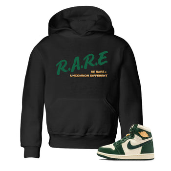 Sneaker Threads – Sneaker Tees To Match Air Jordan 1 Pro Green – Be Rare Uncommon Different Youth Graphic Tee Black 1. Perfect for Jordan releases 2025 colorways.