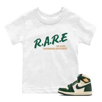 Sneaker Threads – Sneaker Tees To Match Air Jordan 1 Pro Green – Be Rare Uncommon Different Youth Graphic Tee White 1. Perfect for Jordan releases 2025 colorways.