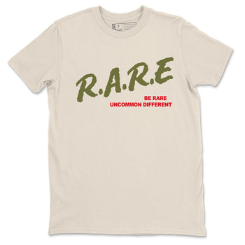 1s Travis Scott Medium Olive shirts to match jordans Be Rare Uncommon Different sneaker match tees Air Jordan 1 Travis Scott Medium Olive match shoes to clothes SNRT Sneaker Tees unisex cotton Natural 2 shirts