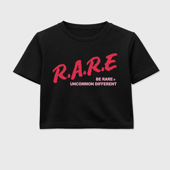 Perfect Sneakerhead Fashion Outfits – Sneaker Tees To Match Air Jordan 1 Low OG x Travis Scott Tropical Pink Shoes – Be Rare Uncommon Different Graphic Crop Top Black 2