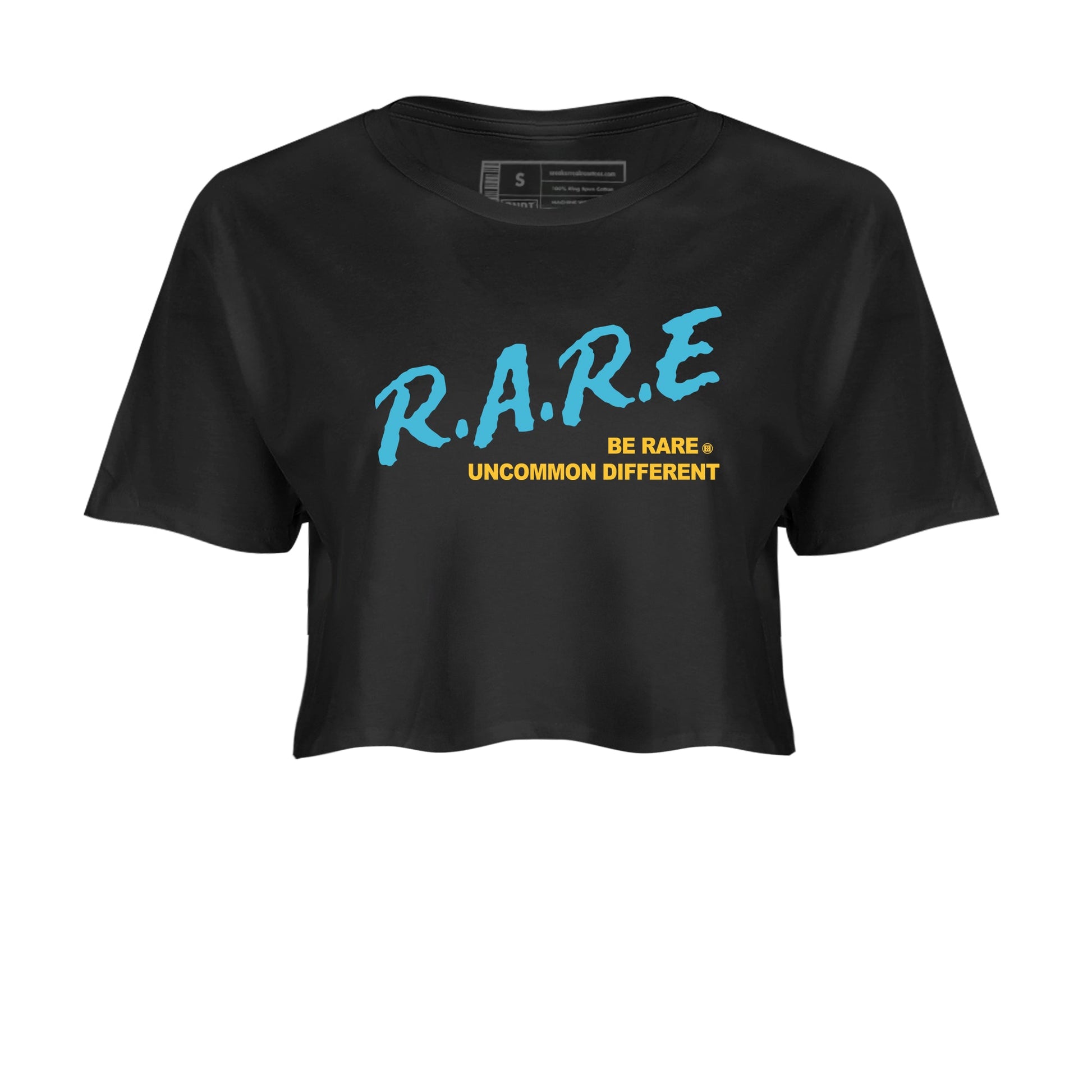 Sneaker match tees – Sneaker Tees To Match Air Jordan 11 Gamma Shoes – Be Rare Uncommon Different Crop T-Shirt Black 2