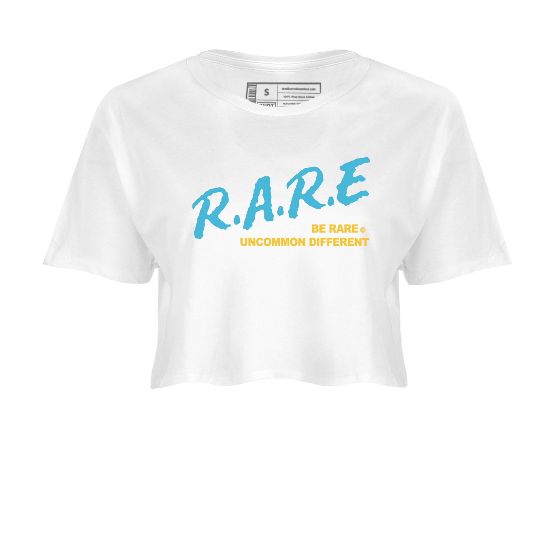 Sneaker match tees – Sneaker Tees To Match Air Jordan 11 Gamma Shoes – Be Rare Uncommon Different Crop T-Shirt White 2