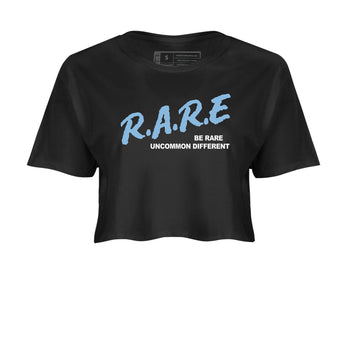 11s Legend Blue shirts to match jordans Be Rare Uncommon Different sneaker match tees Air Jordan 11 Legend Blue match shoes to clothes SNRT Sneaker Tees unisex cotton Black 2 crop tee