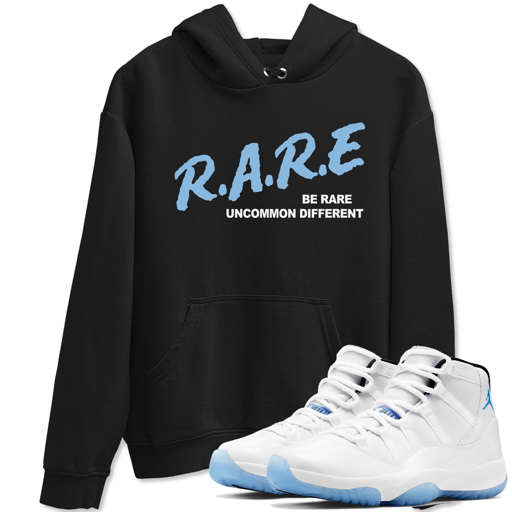 11s Legend Blue shirts to match jordans Be Rare Uncommon Different sneaker match tees Air Jordan 11 Legend Blue match shoes to clothes SNRT Sneaker Tees unisex cotton Black 1 shirts