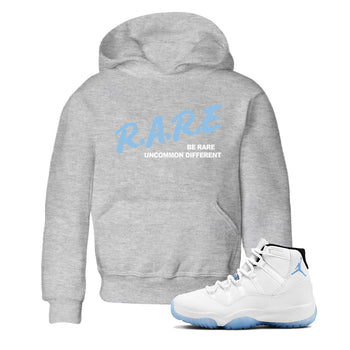 11s Legend Blue shirts to match jordans Be Rare Uncommon Different sneaker match tees Air Jordan 11 Legend Blue match shoes to clothes SNRT Sneaker Tees Youth Baby Heather Grey 1 tee