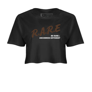 12s Baroque Brown shirts to match jordans Be Rare Uncommon Different sneaker match tees Air Jordan 12 Baroque Brown match shoes to clothes SNRT Sneaker Tees unisex cotton Black 2 crop tee