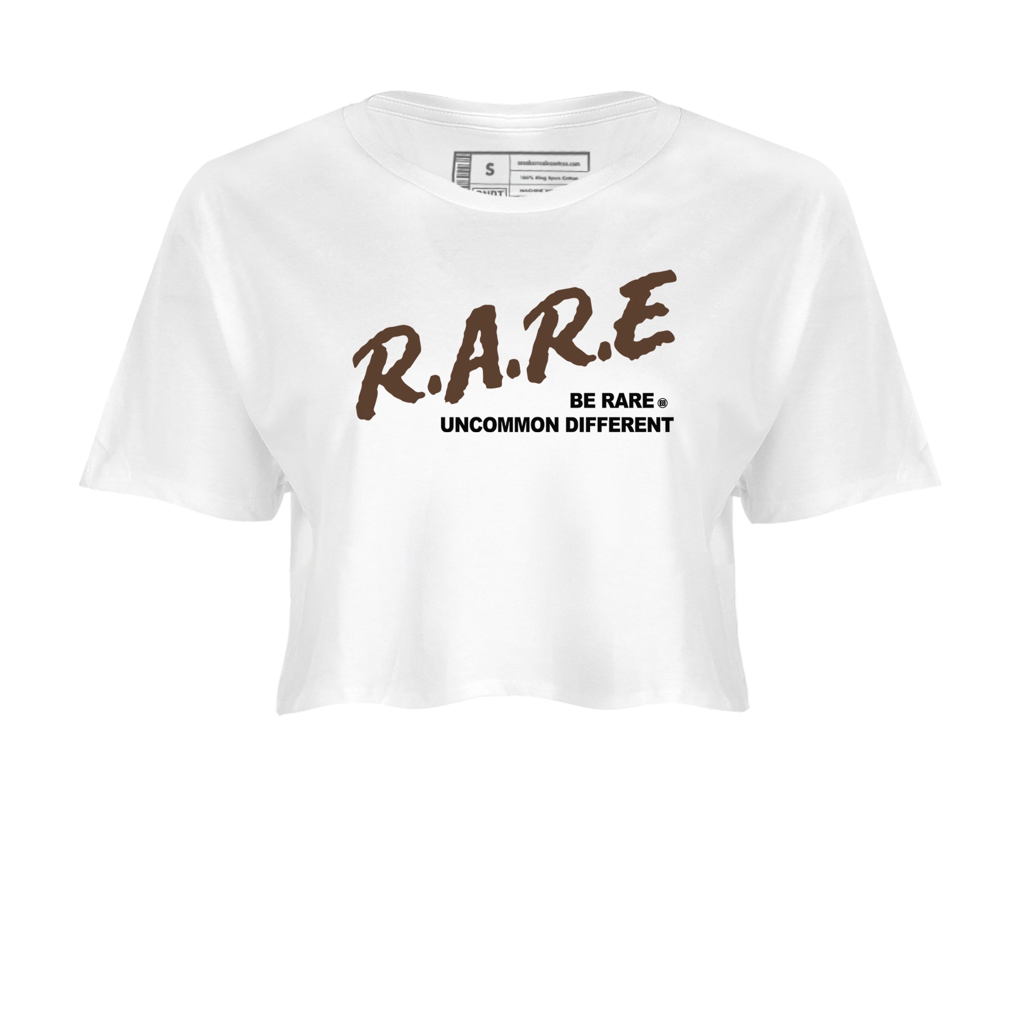 12s Baroque Brown shirts to match jordans Be Rare Uncommon Different sneaker match tees Air Jordan 12 Baroque Brown match shoes to clothes SNRT Sneaker Tees unisex cotton White 2 crop tee