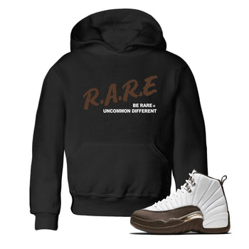 12s Baroque Brown shirts to match jordans Be Rare Uncommon Different sneaker match tees Air Jordan 12 Baroque Brown match shoes to clothes SNRT Sneaker Tees Youth Baby Black 1 tee