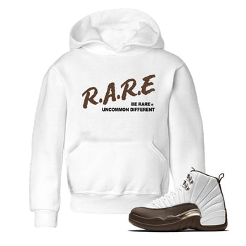 12s Baroque Brown shirts to match jordans Be Rare Uncommon Different sneaker match tees Air Jordan 12 Baroque Brown match shoes to clothes SNRT Sneaker Tees Youth Baby White 1 tee