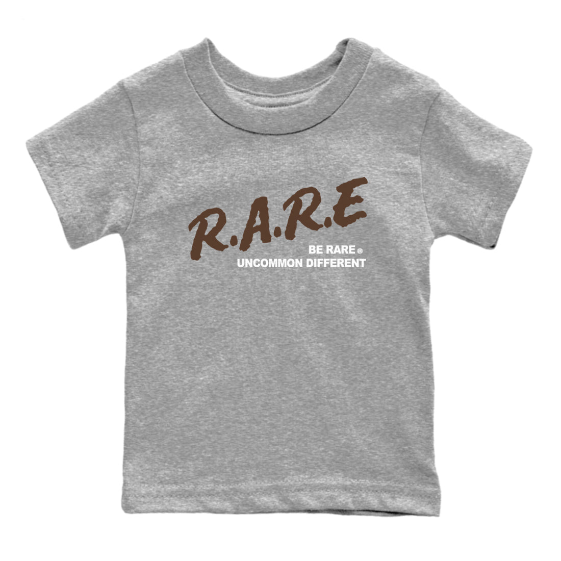 12s Baroque Brown shirts to match jordans Be Rare Uncommon Different sneaker match tees Air Jordan 12 Baroque Brown match shoes to clothes SNRT Sneaker Tees Youth Baby Heather Grey 2 tee