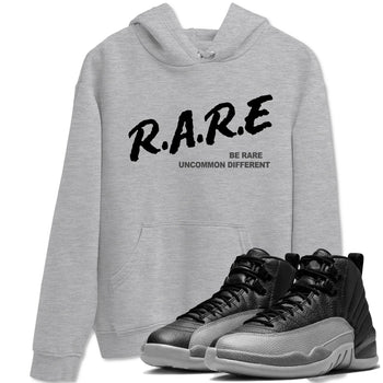 12s Black Wolf Grey shirts to match jordans Be Rare Uncommon Different sneaker match tees Air Jordan 12 Black Wolf Grey match shoes to clothes SNRT Sneaker Tees unisex cotton Heather Grey 1 shirts