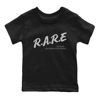 12s Black Wolf Grey shirts to match jordans Be Rare Uncommon Different sneaker match tees Air Jordan 12 Black Wolf Grey match shoes to clothes SNRT Sneaker Tees Youth Baby Black 2 tee