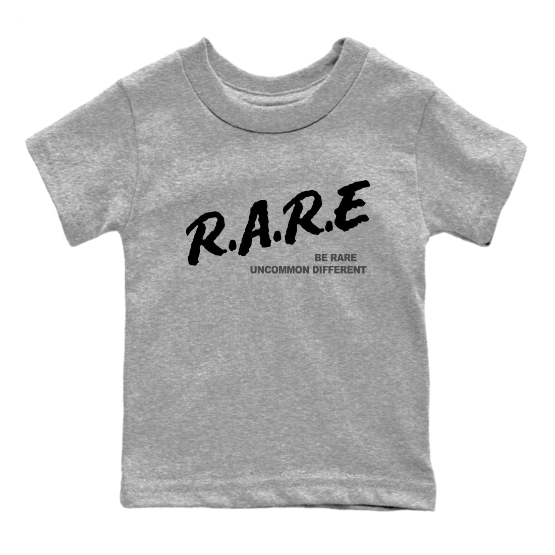 12s Black Wolf Grey shirts to match jordans Be Rare Uncommon Different sneaker match tees Air Jordan 12 Black Wolf Grey match shoes to clothes SNRT Sneaker Tees Youth Baby Heather Grey 2 tee