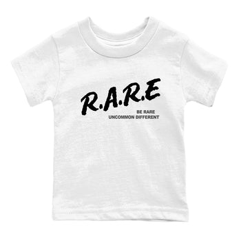 12s Black Wolf Grey shirts to match jordans Be Rare Uncommon Different sneaker match tees Air Jordan 12 Black Wolf Grey match shoes to clothes SNRT Sneaker Tees Youth Baby White 2 tee