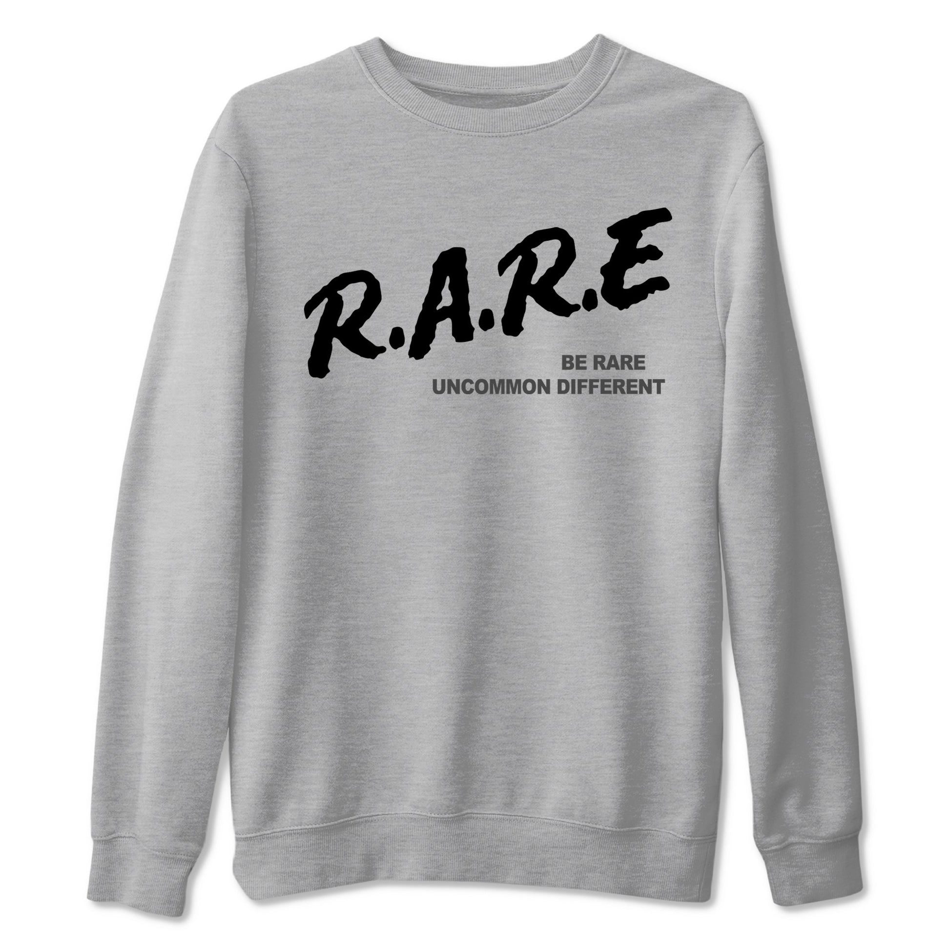12s Black Wolf Grey shirts to match jordans Be Rare Uncommon Different sneaker match tees Air Jordan 12 Black Wolf Grey match shoes to clothes SNRT Sneaker Tees unisex cotton Heather Grey 2 shirts