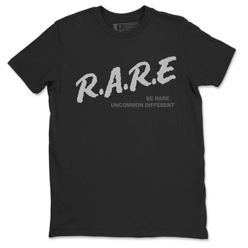 12s Black Wolf Grey shirts to match jordans Be Rare Uncommon Different sneaker match tees Air Jordan 12 Black Wolf Grey match shoes to clothes SNRT Sneaker Tees unisex cotton Black 2 shirts